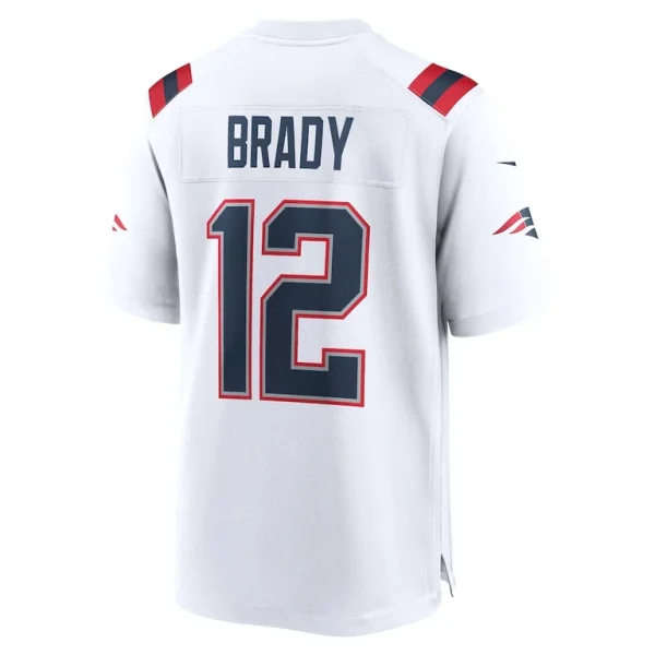 Tom brady new england patriots nike retired game jersey White L