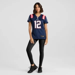 Tom brady new england patriots nike womens retired game jersey Navy XL