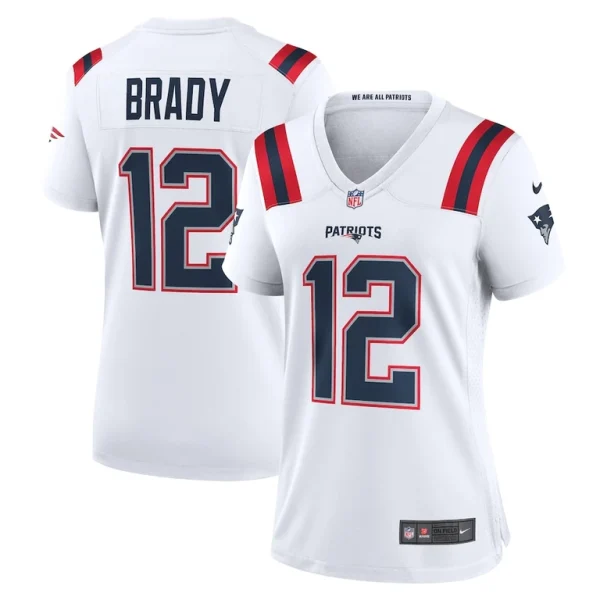 Tom brady new england patriots nike womens retired game jersey White