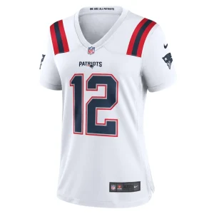 Tom brady new england patriots nike womens retired game jersey White M