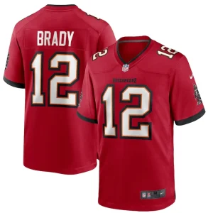 Tom brady tampa bay buccaneers nike game jersey Red