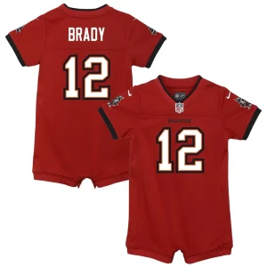 Tom brady tampa bay buccaneers nike newborn infant game romper jersey Red