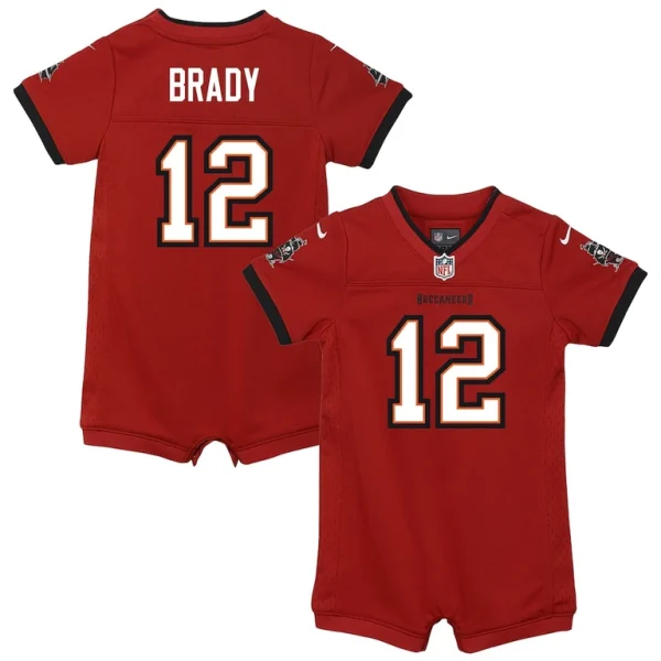 Tom brady tampa bay buccaneers nike newborn infant game romper jersey Red