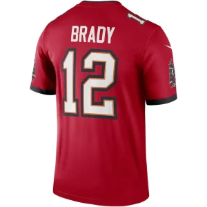 Tom brady tampa bay buccaneers nike team legend player performance top Red L