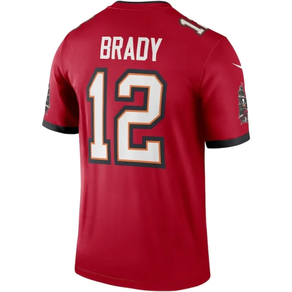 Tom brady tampa bay buccaneers nike team legend player performance top Red L