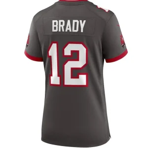 Tom brady tampa bay buccaneers nike womens alternate game jersey pewter Multi L