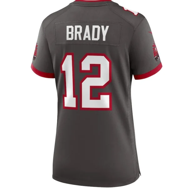Tom brady tampa bay buccaneers nike womens alternate game jersey pewter Multi L