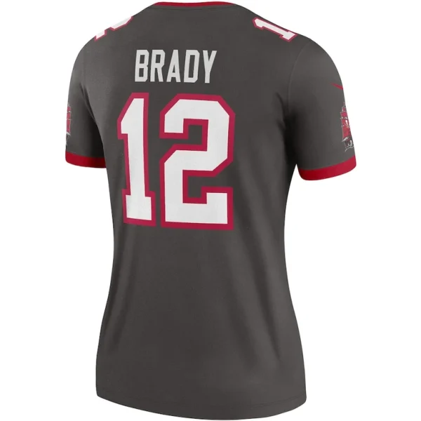 Tom brady tampa bay buccaneers nike womens alternate legend player performance top pewter Multi L