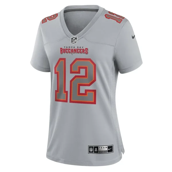 Tom brady tampa bay buccaneers nike womens atmosphere fashion game jersey Gray M