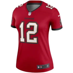 Tom brady tampa bay buccaneers nike womens team legend player performance top Red M