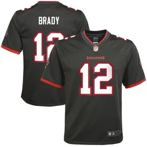 Tom brady tampa bay buccaneers nike youth alternate game jersey pewter Multi