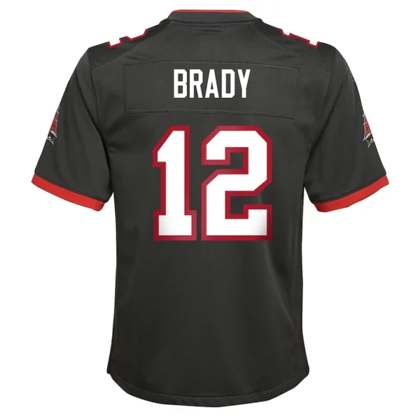 Tom brady tampa bay buccaneers nike youth alternate game jersey pewter Multi Yth L