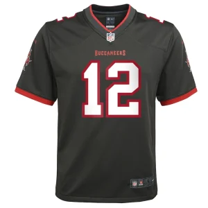 Tom brady tampa bay buccaneers nike youth alternate game jersey pewter Multi Yth M