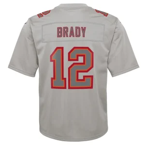 Tom brady tampa bay buccaneers nike youth atmosphere game jersey Gray Yth L