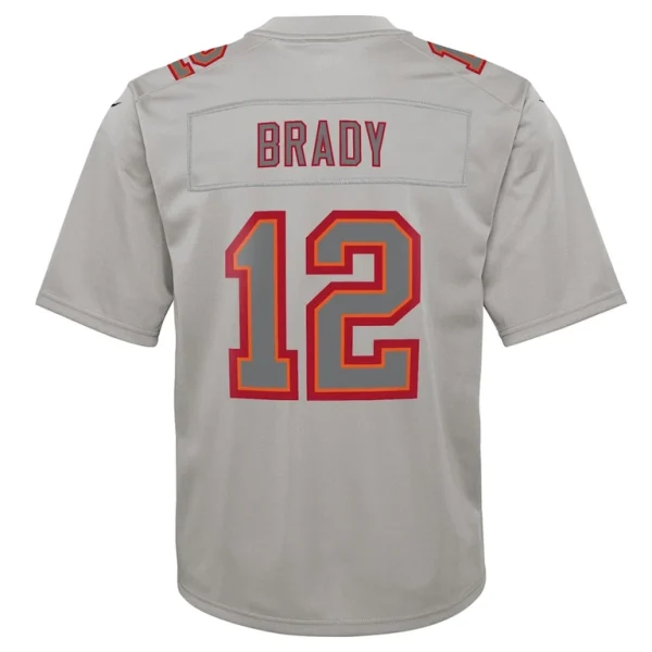 Tom brady tampa bay buccaneers nike youth atmosphere game jersey Gray Yth L