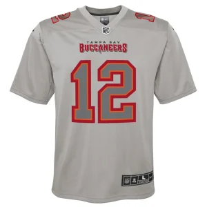 Tom brady tampa bay buccaneers nike youth atmosphere game jersey Gray Yth M