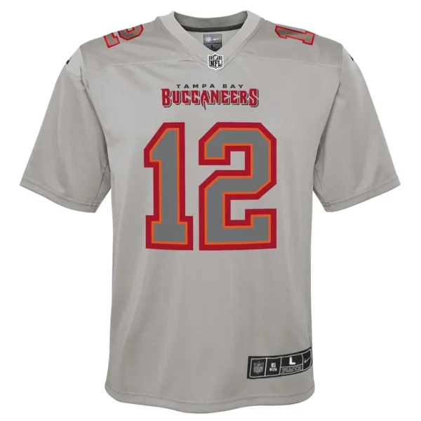 Tom brady tampa bay buccaneers nike youth atmosphere game jersey Gray Yth M