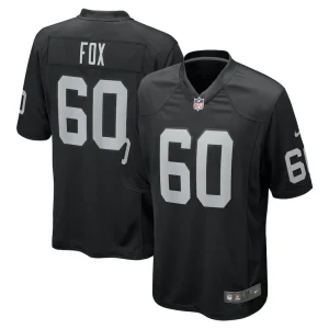 Tomari fox las vegas raiders nike team game jersey Black