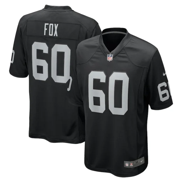 Tomari fox las vegas raiders nike team game jersey Black
