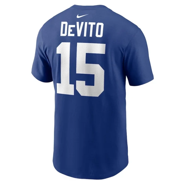 Tommy devito new york giants nike name number t shirt Royal L