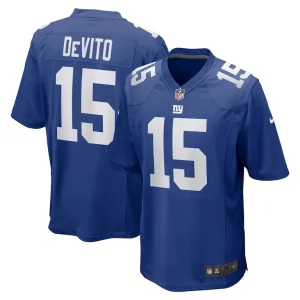 Tommy devito new york giants nike player game jersey Royal