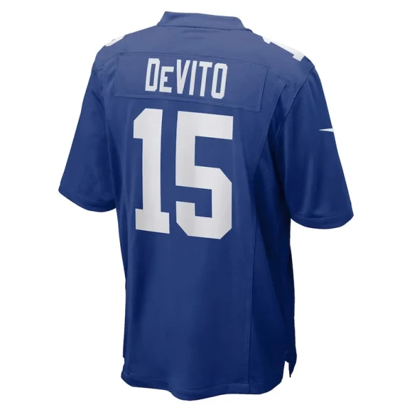 Tommy devito new york giants nike player game jersey Royal L