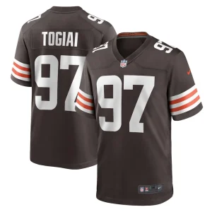 Tommy togiai cleveland browns nike game jersey Brown