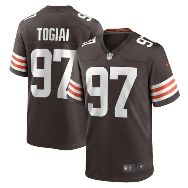 Tommy togiai cleveland browns nike game jersey Brown