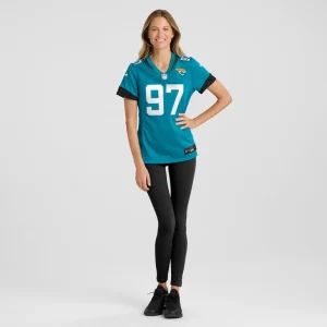 Tommy togiai jacksonville jaguars nike womens team game jersey Teal XL