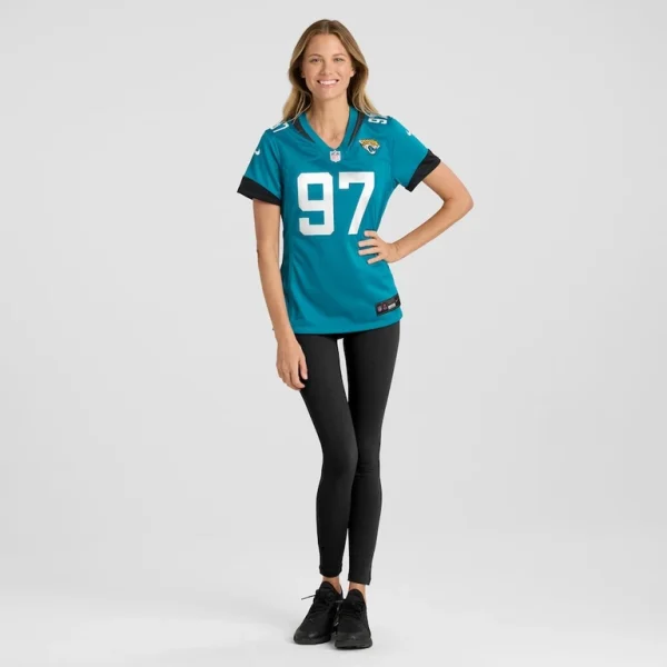 Tommy togiai jacksonville jaguars nike womens team game jersey Teal XL