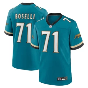 Tony boselli jacksonville jaguars nike prowler throwback retired player game jersey Teal