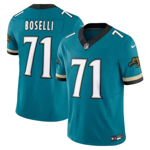 Tony boselli jacksonville jaguars nike prowler throwback vapor f.u.s.e. limited retired player jersey Teal