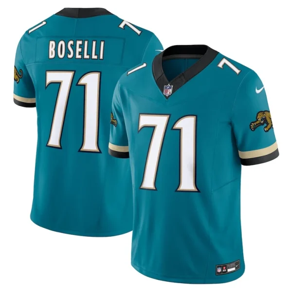 Tony boselli jacksonville jaguars nike prowler throwback vapor f.u.s.e. limited retired player jersey Teal