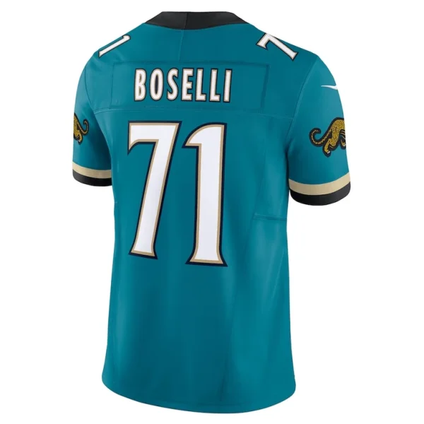 Tony boselli jacksonville jaguars nike prowler throwback vapor f.u.s.e. limited retired player jersey Teal L