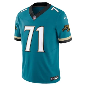 Tony boselli jacksonville jaguars nike prowler throwback vapor f.u.s.e. limited retired player jersey Teal M