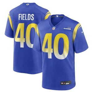Tony fields los angeles rams nike team game jersey Royal