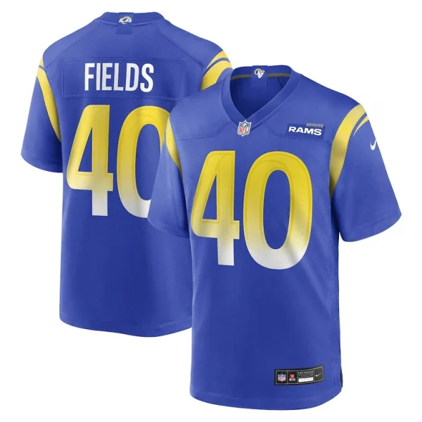 Tony fields los angeles rams nike team game jersey Royal