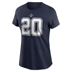 Tony pollard dallas cowboys nike womens player name number t shirt Navy M