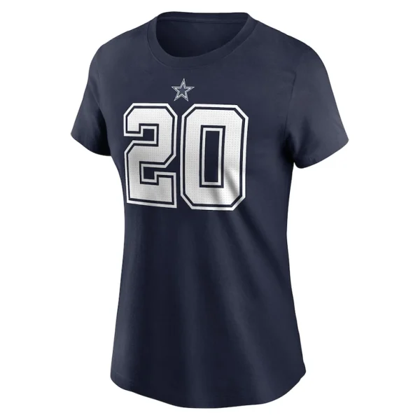 Tony pollard dallas cowboys nike womens player name number t shirt Navy M