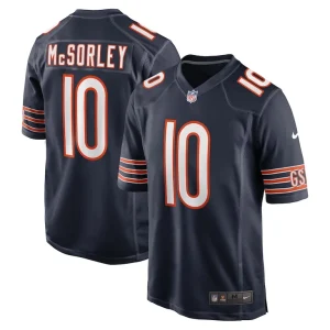 Trace mcsorley chicago bears nike team game jersey Navy