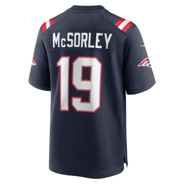 Trace mcsorley new england patriots nike game player jersey Navy L