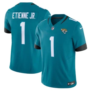 Travis etienne jacksonville jaguars nike vapor f.u.s.e. limited jersey Teal