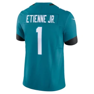 Travis etienne jacksonville jaguars nike vapor f.u.s.e. limited jersey Teal L