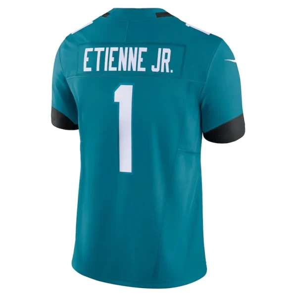 Travis etienne jacksonville jaguars nike vapor f.u.s.e. limited jersey Teal L