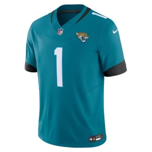 Travis etienne jacksonville jaguars nike vapor f.u.s.e. limited jersey Teal M