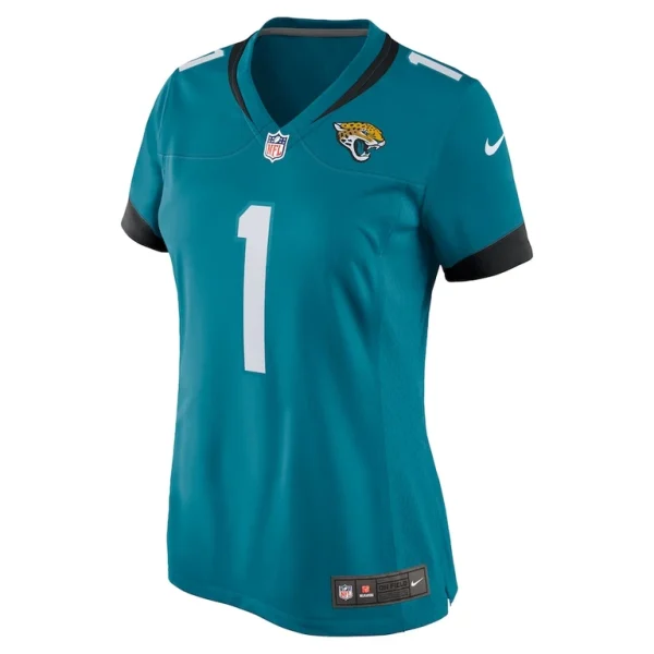 Travis etienne jacksonville jaguars nike womens game jersey Teal M
