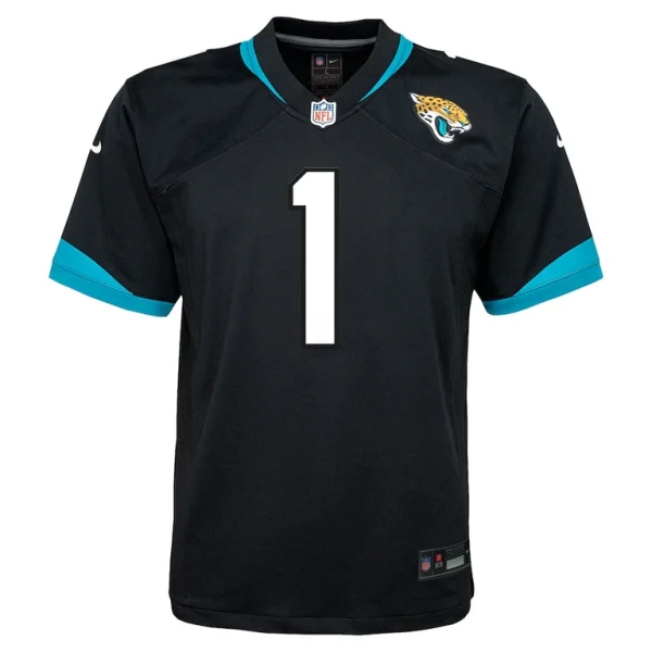 Travis etienne jacksonville jaguars nike youth alternate player game jersey Black Yth M