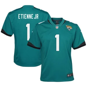 Travis etienne jacksonville jaguars nike youth game jersey Teal