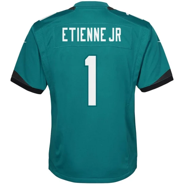 Travis etienne jacksonville jaguars nike youth game jersey Teal Yth L