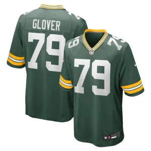 Travis glover green bay packers nike game jersey Green